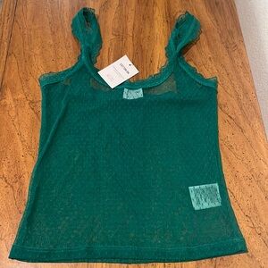 See through green tank